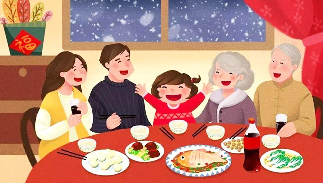 76.4%受访者打算全家人一起准备年夜饭